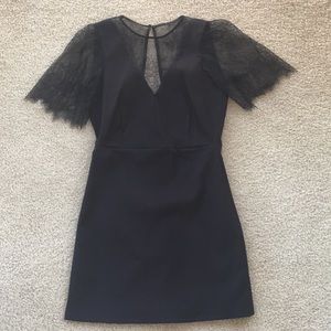 Black Zara dress with lace detail dress